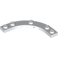 Plaatje in Gallery viewer laden, LEGO® los onderdeel Plaat Rond in kleur Wit 80015