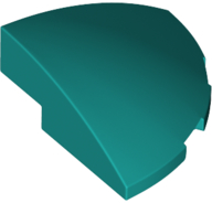 Plaatje in Gallery viewer laden, LEGO® los onderdeel Dakpan Gebogen Donker Turkoois 76797