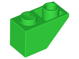 LEGO® los onderdeel Dakpan Omgekeerd in kleur Fel Groen 3665
