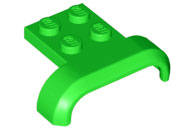 LEGO® los onderdeel Spatbord in kleur Fel Groen 28326