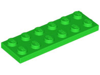 LEGO® los onderdeel Plaat Algemeen in kleur Fel Groen 3795