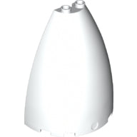 LEGO® los onderdeel Kegel in kleur Wit 18909