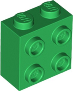 LEGO® los onderdeel Steen Aangepast in kleur Groen 22885