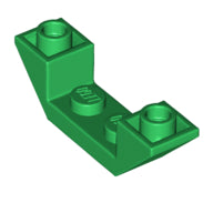 LEGO® los onderdeel Dakpan Omgekeerd in kleur Groen 32802