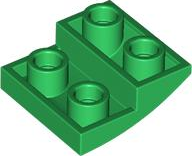 Plaatje in Gallery viewer laden, LEGO® los onderdeel Dakpan Gebogen Omgekeerd Groen 32803