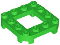 LEGO® los onderdeel Plaat Aangepast in kleur Fel Groen 79387
