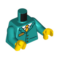 LEGO® onderdeel Lijf met Motief Donker Turkoois 973pb4785c01