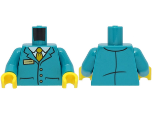 LEGO® onderdeel Lijf met Motief Donker Turkoois 973pb4785c01