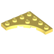 LEGO® los onderdeel Plaat Aangepast Helder Lichtgeel 35044