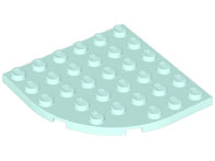 LEGO® los onderdeel Plaat Rond in kleur Licht Aqua 6003