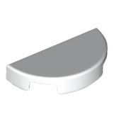 LEGO® los onderdeel Tegel Rond in kleur Wit 1748