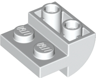 LEGO® los onderdeel Dakpan Gebogen in kleur Wit 1750