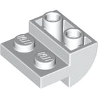 LEGO® los onderdeel Dakpan Gebogen in kleur Wit 1750