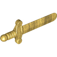 LEGO® los onderdeel Wapen in kleur Parel Goud 76764