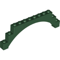 Plaatje in Gallery viewer laden, LEGO® los onderdeel Steen Boog in kleur Donkergroen 18838