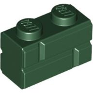 LEGO® los onderdeel Steen Aangepast Donkergroen 98283
