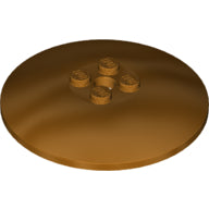 Plaatje in Gallery viewer laden, LEGO® los onderdeel Schaal in kleur Metallic Gold 44375b
