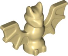 LEGO® los onderdeel Luchtdier in kleur Geelbruin 30103