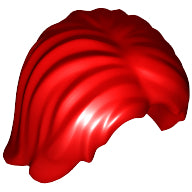 Plaatje in Gallery viewer laden, LEGO® los onderdeel Haar in kleur Rood 88283