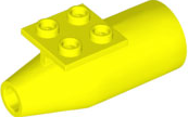 Plaatje in Gallery viewer laden, LEGO® los onderdeel Vliegtuig in kleur Neon geel 4868b