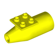 LEGO® los onderdeel Vliegtuig in kleur Neon geel 4868b