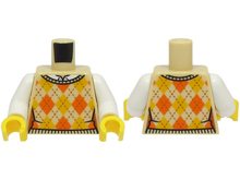 Plaatje in Gallery viewer laden, LEGO® los onderdeel Lijf met Motief Geelbruin 973pb4858c01