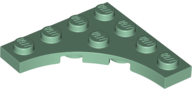 LEGO® los onderdeel Plaat Aangepast in kleur Zandgroen 35044