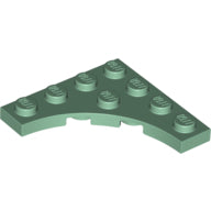LEGO® los onderdeel Plaat Aangepast in kleur Zandgroen 35044