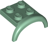LEGO® los onderdeel Spatbord in kleur Zandgroen 49097