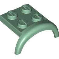 LEGO® los onderdeel Spatbord in kleur Zandgroen 49097