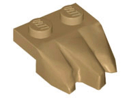 LEGO® los onderdeel Plaat Aangepast Donker Geelbruin 27261