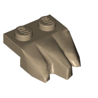 LEGO® los onderdeel Plaat Aangepast Donker Geelbruin 27261