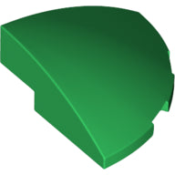 LEGO® los onderdeel Dakpan Gebogen in kleur Groen 76797