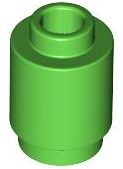 Plaatje in Gallery viewer laden, LEGO® los onderdeel Steen Rond in kleur Fel Groen 3062