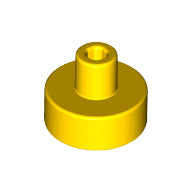 LEGO® los onderdeel Tegel Rond in kleur Geel 20482