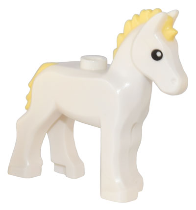 LEGO® los onderdeel Landdier in kleur Wit 82445pb02