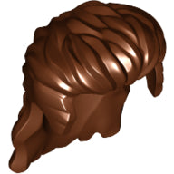 LEGO® los onderdeel Haar in kleur Roodachtig Bruin 24072