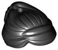 Plaatje in Gallery viewer laden, LEGO® los onderdeel Haar in kleur Zwart 99240