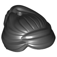 Plaatje in Gallery viewer laden, LEGO® los onderdeel Haar in kleur Zwart 99240