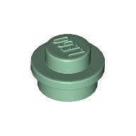 Plaatje in Gallery viewer laden, LEGO® los onderdeel Plaat Rond in kleur Zandgroen 4073