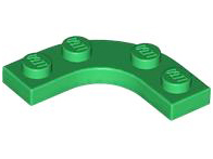 LEGO® los onderdeel Plaat Rond in kleur Groen 68568