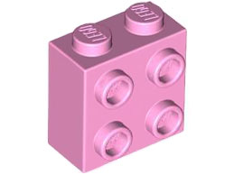 LEGO® los onderdeel Steen Aangepast in kleur Fel Roze 22885