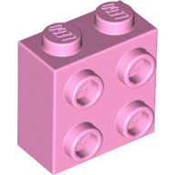 LEGO® los onderdeel Steen Aangepast in kleur Fel Roze 22885