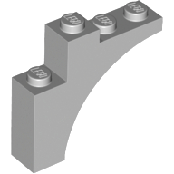Plaatje in Gallery viewer laden, LEGO® los onderdeel Steen Boog Licht Blauwachtig Grijs 80543