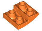LEGO® los onderdeel Dakpan Gebogen in kleur Oranje 32803
