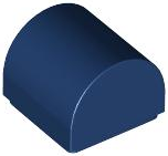 LEGO® los onderdeel Dakpan Gebogen Donkerblauw 49307