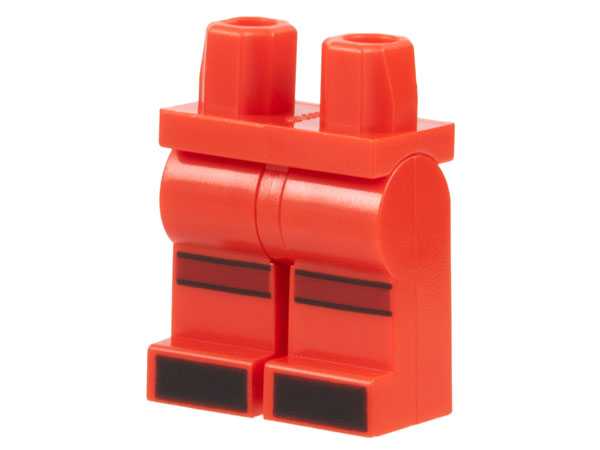 LEGO® los onderdeel Benen met Motief Rood 970c00pb1445