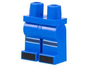 LEGO® los onderdeel Benen met Motief Blauw 970c00pb1444