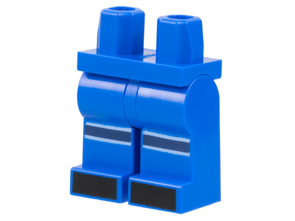 LEGO® los onderdeel Benen met Motief Blauw 970c00pb1444
