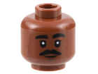 LEGO® los onderdeel Hoofd Roodachtig Bruin 3626pb3155